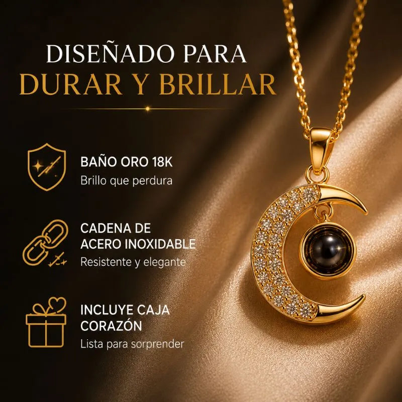 Collar Luna Te Amo en 100 Idiomas