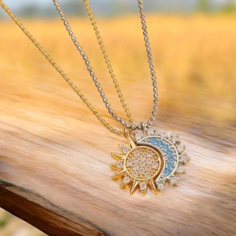 Collares Sol y Luna Eclipse Pareja