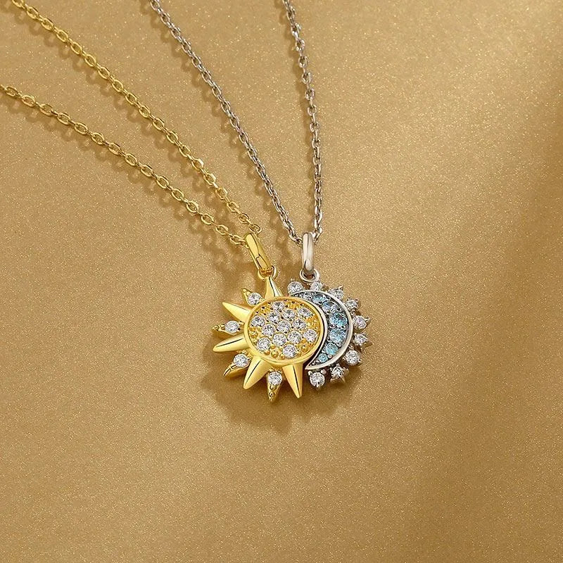 Collares Sol y Luna Eclipse Pareja