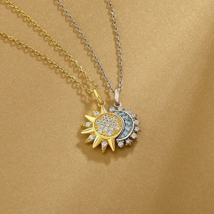 Collares Sol y Luna Eclipse Pareja