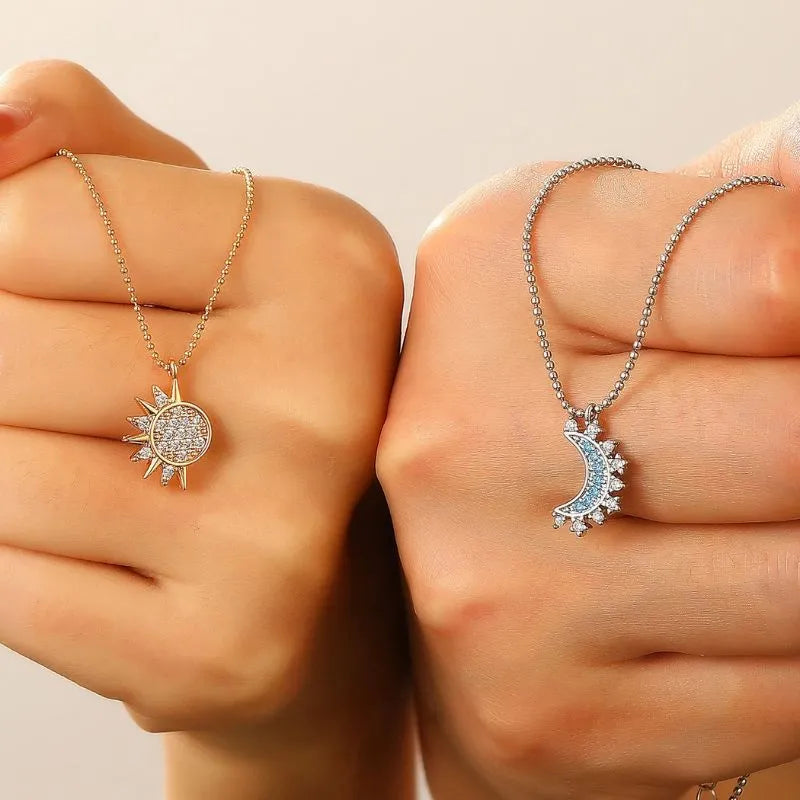 Collares Sol y Luna amistades que perduran