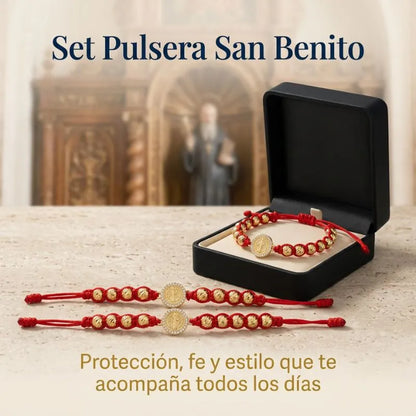 2 PULSERAS SAN BENITO ROJAS BALIN 6MM