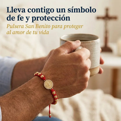 2 PULSERAS SAN BENITO ROJAS BALIN 6MM