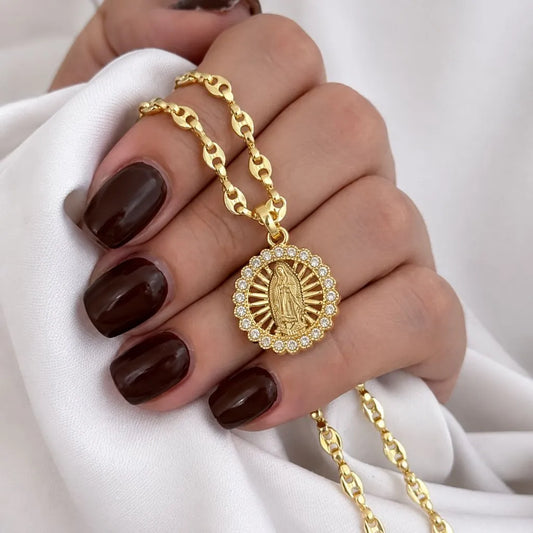 CADENA GUCCI DE DAMA + VRG GUADALUPE