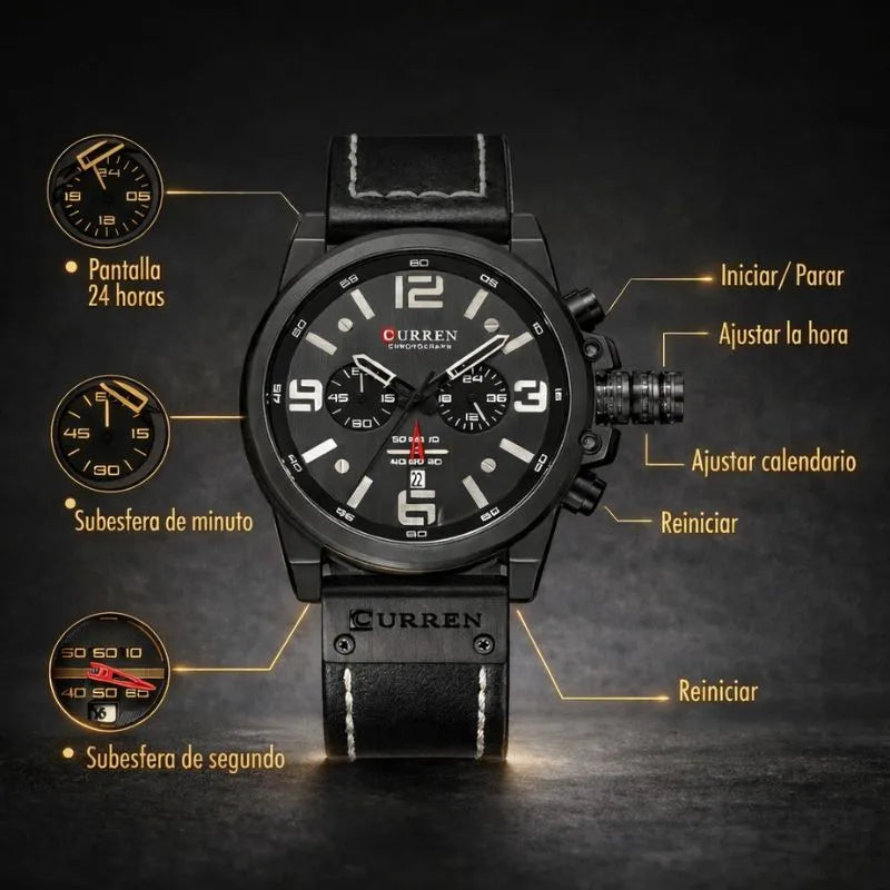 Reloj Curren 8314 Cuarzo + Caja de Regalo