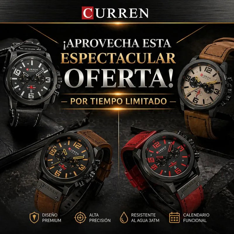 Reloj Curren 8314 Cuarzo + Caja de Regalo