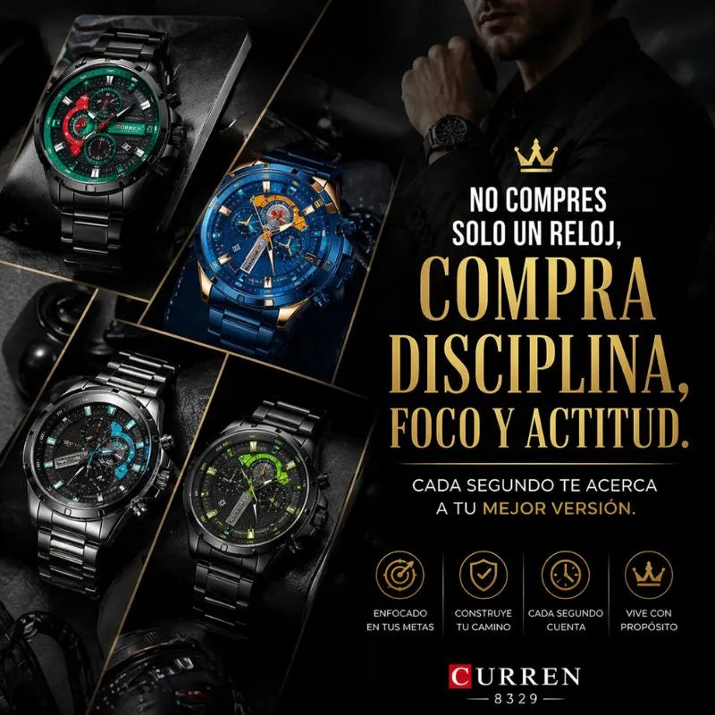 Reloj Curren 8402 Cuarzo Acero