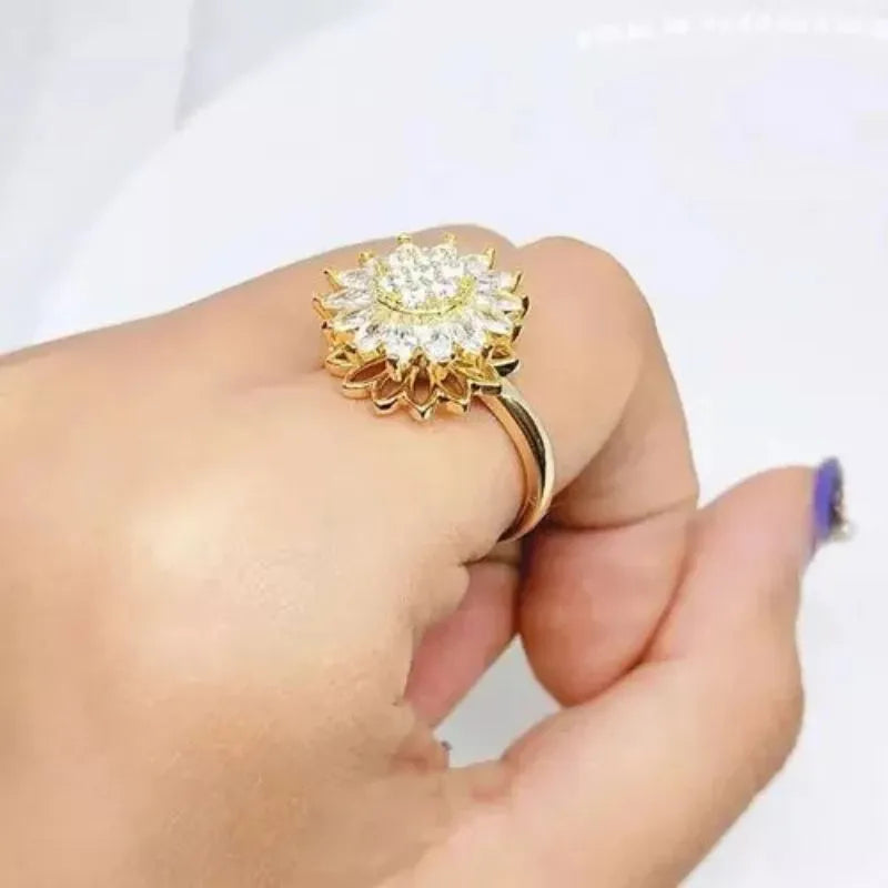 Anillo Girasol GIRATORIO