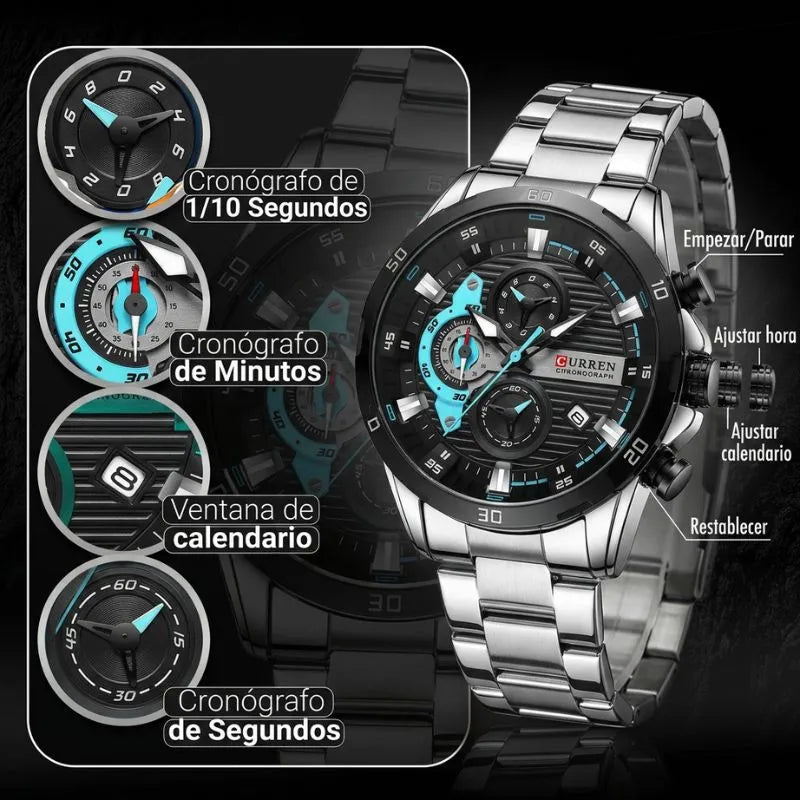 Reloj Curren 8402 Cuarzo Acero