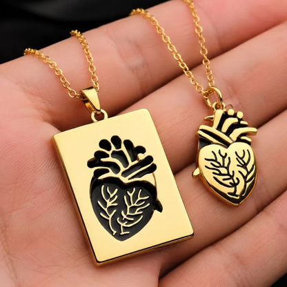 Collar corazón para parejas