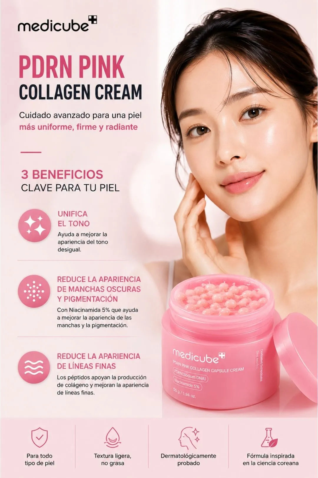 Tu piel mas hidratada, luminosa y con efecto glow skin